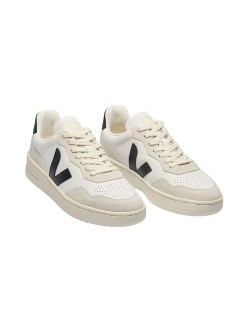 sneakers donna v-90 bianco e nero Veja | VD2021061AWHITE BLACK